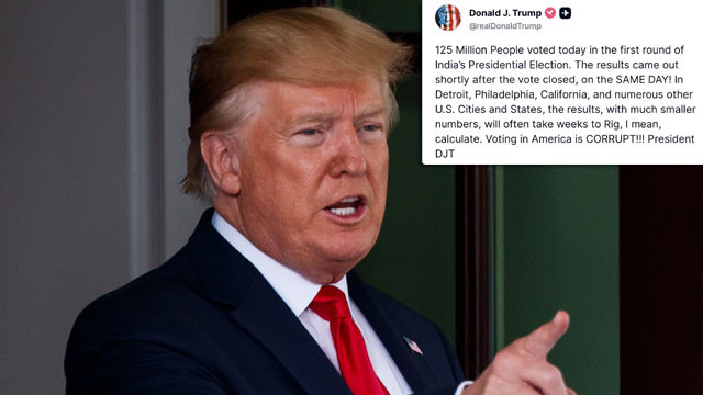 Donald Trump mistakes Brazil for India in strange social media post