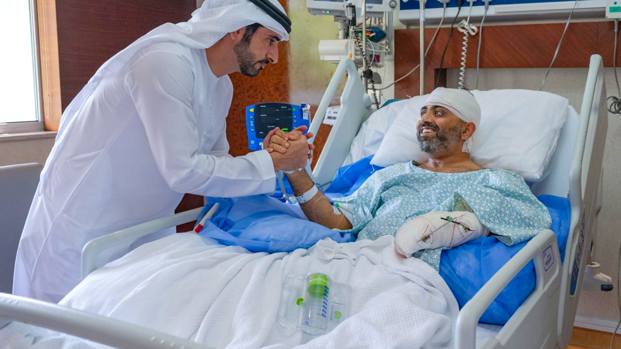 Captain Smith Macher recovering in Abu Dhabi after mid-air attack