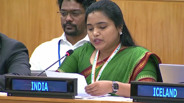 Gumma Tanuja Rani Araku MP delivers key speech at United Nations for India