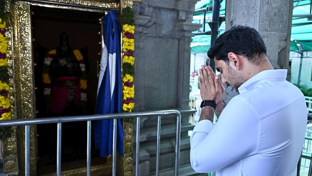 PM Modi 25 years in public service Nara Lokesh performs special prayers