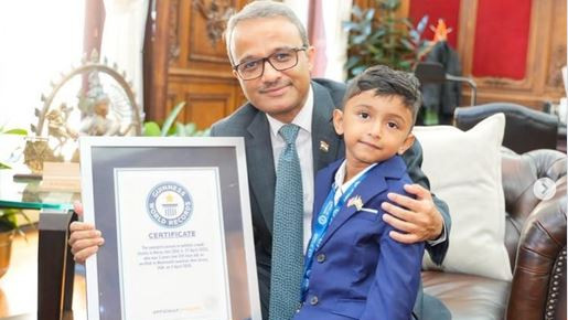 Advay Jain world record as author at three years old achievement of Indian origin boy