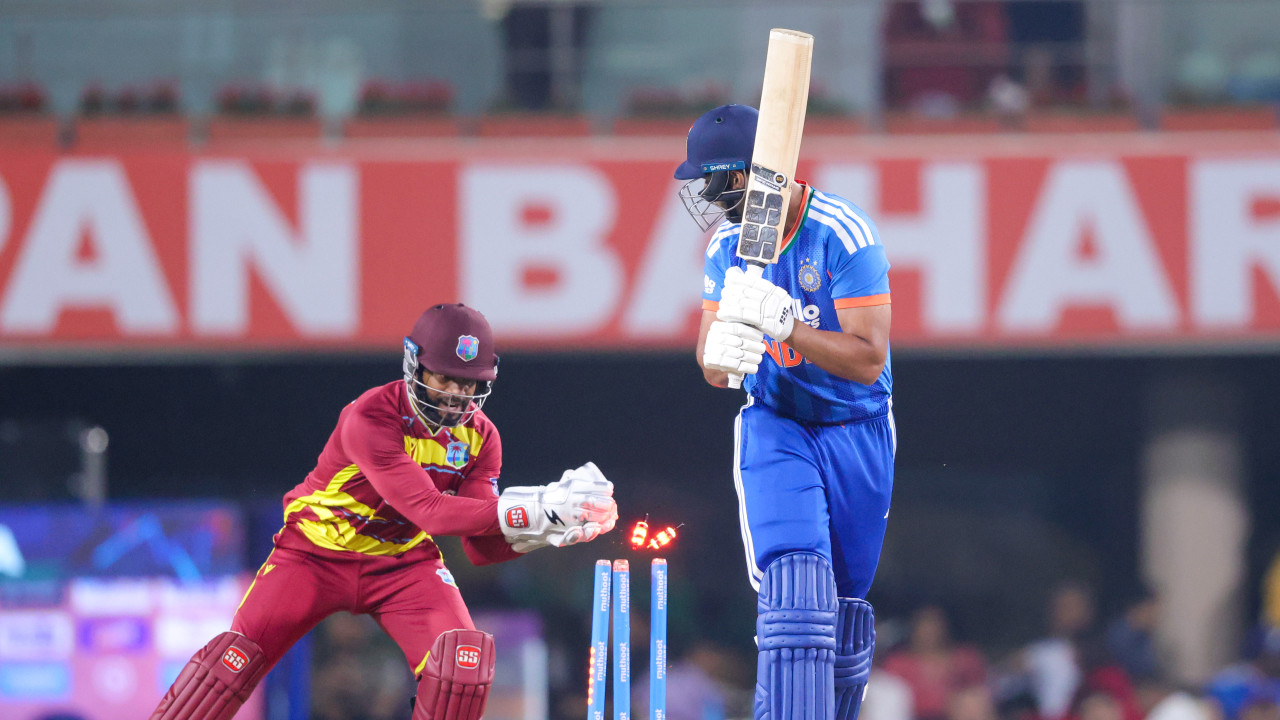 2nd T20I: Samson, Tilak power India to 249/5 against West Indies in Ranchi
