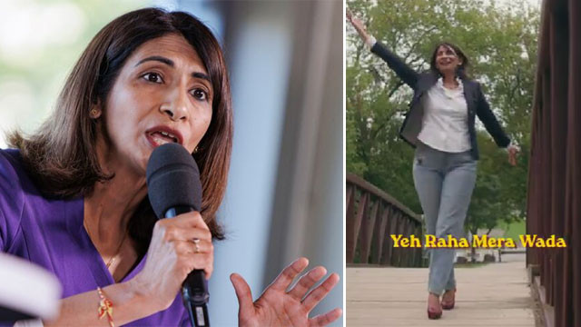 Deepika Damarla Andhra origin woman in Canada Mayor race campaigns with Bollywood song