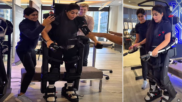 Robotic technology wonder Woman walks again after 12 years see video