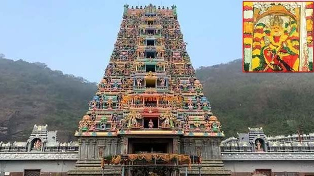 Kanaka Durga as Maha Chandi on Indrakeeladri President to visit Goddess today