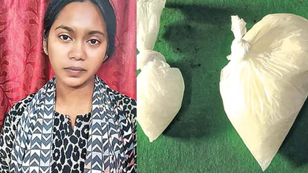 Woman turns drug carrier for boyfriends bail arrested in Vijayawada