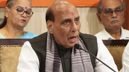 Rajnath Singh slams Rahul Gandhi over Bangladesh style regime change plot