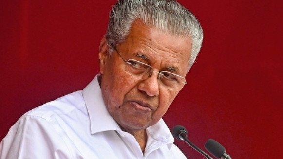 ED pastes notice at former Kerala CM Vijayan house