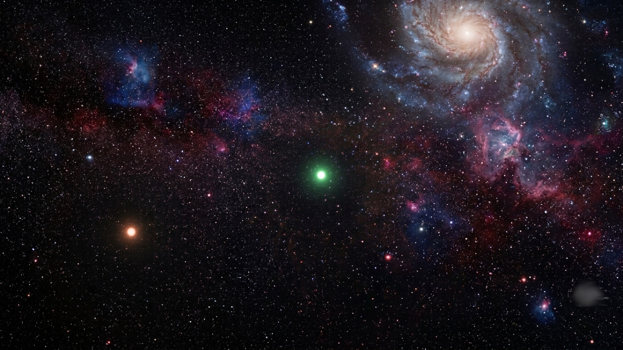 The star that appears green to the human eye how is it possible