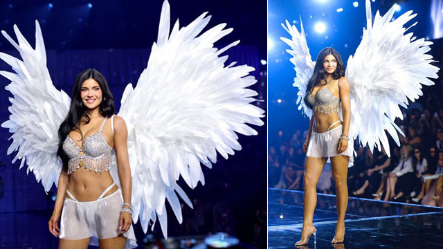 Kylie Jenner walks the ramp with the most expensive Fantasy Bra made of thousands of diamonds