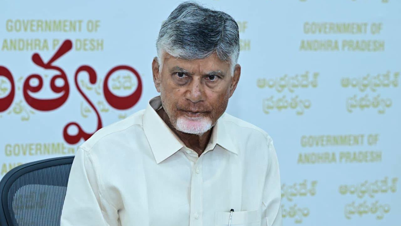 Chandrababu Naidu slams opposition for plowing newly laid roads with tractors