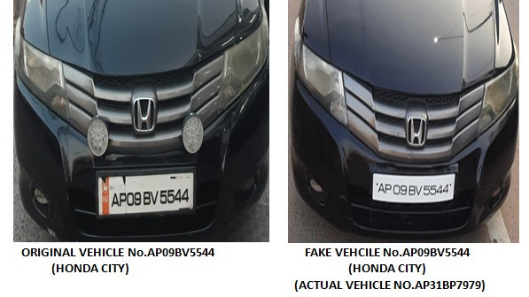Hyderabad Traffic Police crackdown on fake number plates and 100 vehicles seized