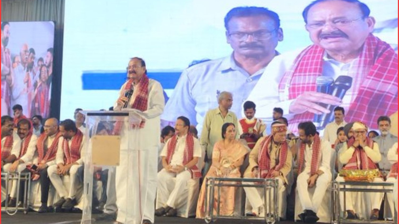 Venkaiah Naidu at Alai Balai says do not clash with nature to avoid disasters