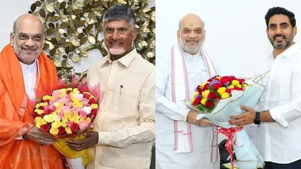 Chandrababu and Lokesh extend birthday wishes to Union Home Minister Amit Shah