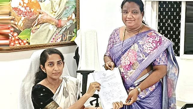Former MP files nomination as ZPTC candidate