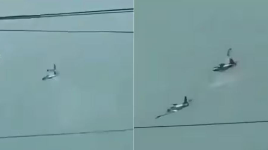 Two planes collide mid-air in Philippines four pilots killed video here