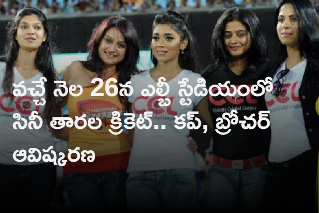 Celebrity Cricket Cup Will Be Held On February 26th In LB Stadium