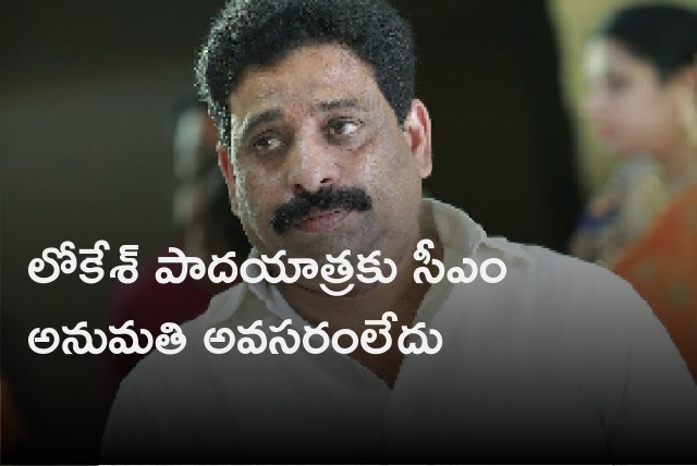 Budda Venkanna says no need of CM permission for Lokesh Padayatra