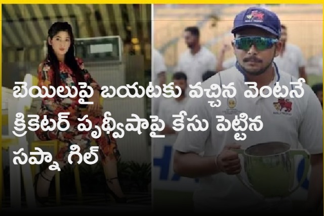 Sapna Gill files case against cricketer Prithvi Shaw