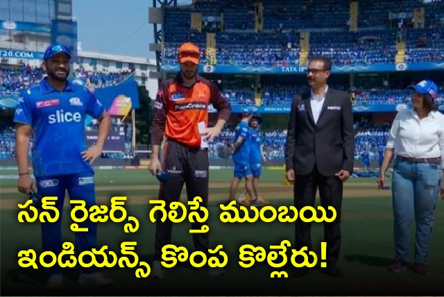 Mumbai Indians takes of SRH for a must needed win 