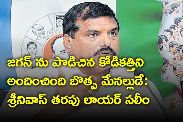 Kodi kathi is given by Botsa Satyanarayana Nephew says Sreenivas lawyer Saleem