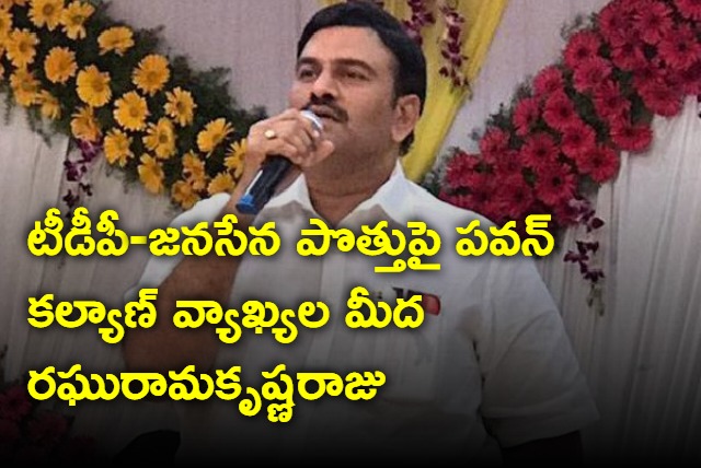 Raghurama Krishnaraju on Pawan Kalyan alliance announcement