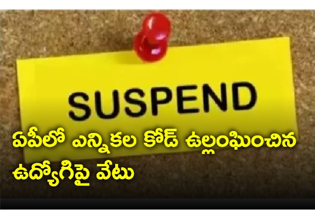 AP employee who violated election code is suspended