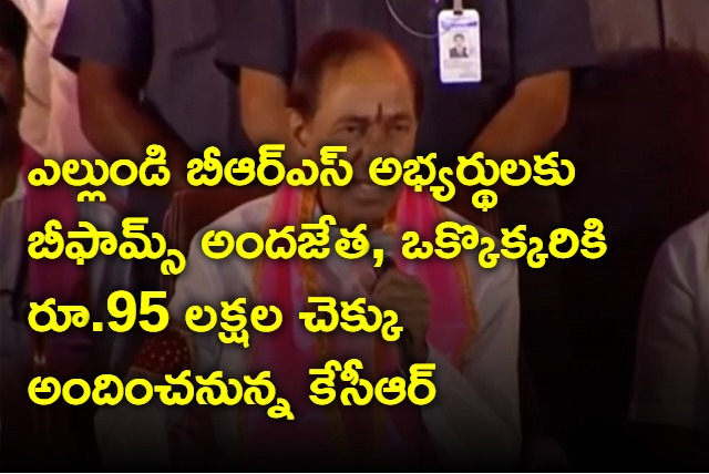 BRS to give B forms to party candidate on thursday