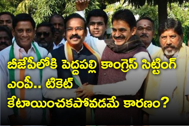 Peddapalli Sitting MP Borlakunta Venkatesh Ready To Join In BJP