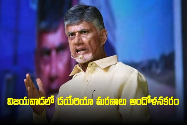 TDP President Nara Chandrababu Naidu Talks about Diarrhoeal Deaths in Vijayawada 