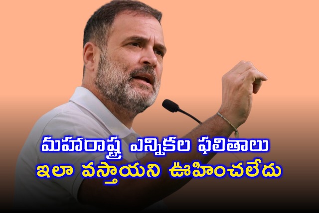 Results of Maharashtra are unexpected says Rahul Gandhi