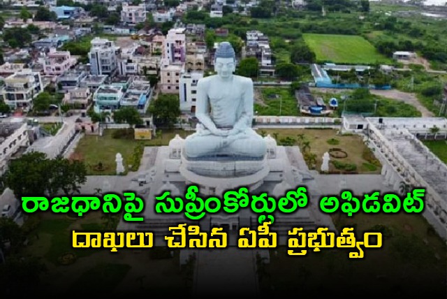 AP Government filed an affidavit in the supreme court saying amaravathi is the only capital