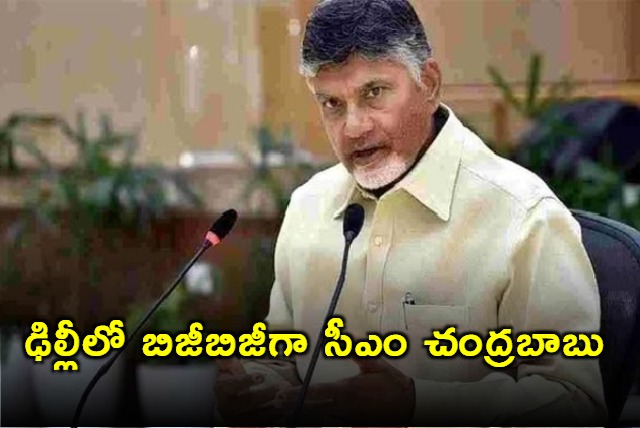 ap cm chandrababu delhi tour meet pm modi amit shah nirmala sitharaman 