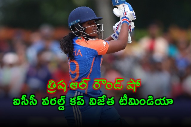 Trisha allround show steers Team India to clinch ICC Under19 Womens T20 Worldcup