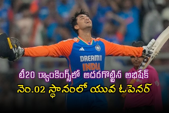 ICC T20 Rankings Abhishek Sharma Jumps to Second Spot after England Heroics