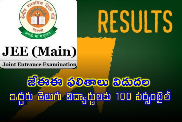 JEE Main 1st session results released