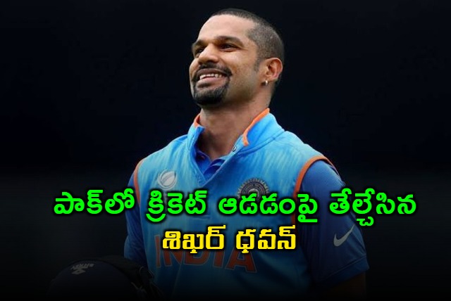 No Cricket In Pakistan until terrorism ends says Shikhar Dhawan