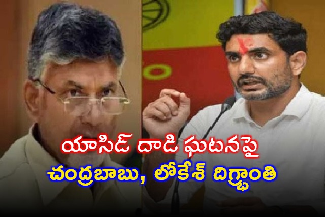 CM Chandrababu and Nara Lokesh Strongly Condemned Acid Attack Incident