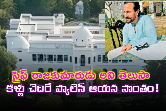 This is the royal palace that belongs to Saif Ali Khan the Nawab Of Pataudi