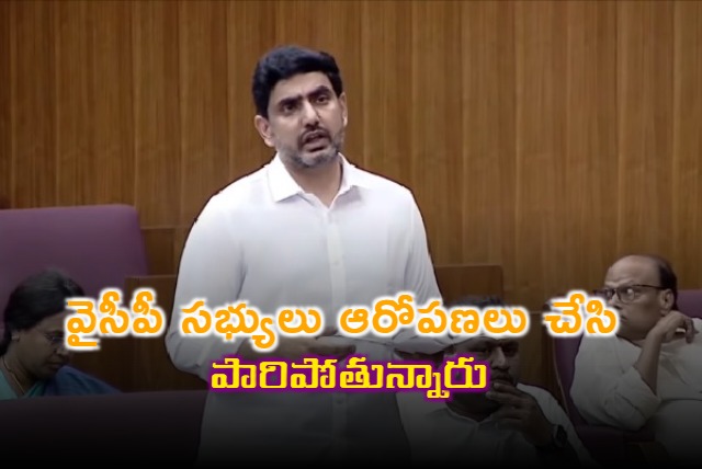Nara Lokesh fires on YCP members in legislative council