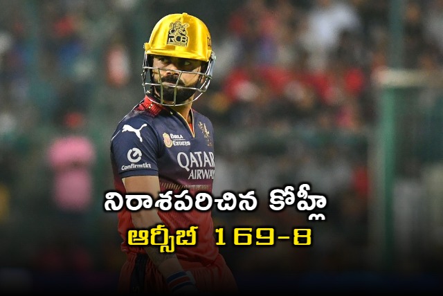 Kohli Disappoints as RCB Posts 1698 Against Gujarat Titans