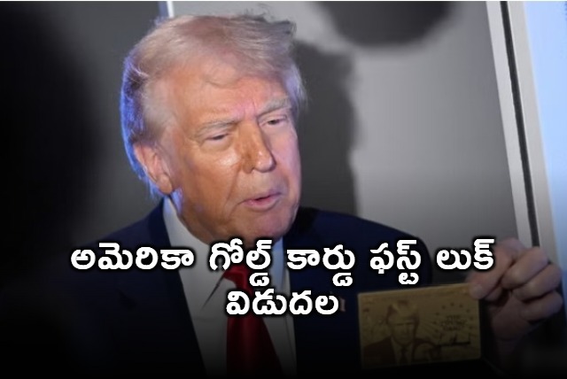 Trump Unveils His Gold Card A First Look