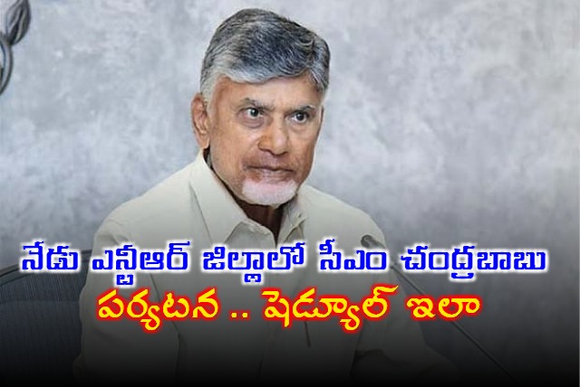 Chandrababu Naidus NTR District Tour Schedule