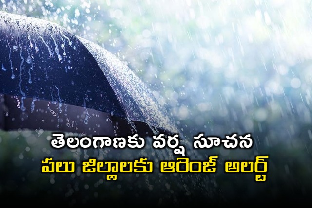 Telangana Rain Forecast Orange Alert Issued for Several Districts
