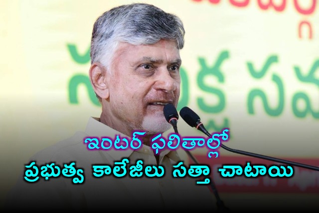 Chandrababu Naidu Congratulates AP Inter Pass Students