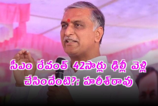 MGNREGS Funds Cut in Half Harish Rao Attacks Telangana CM