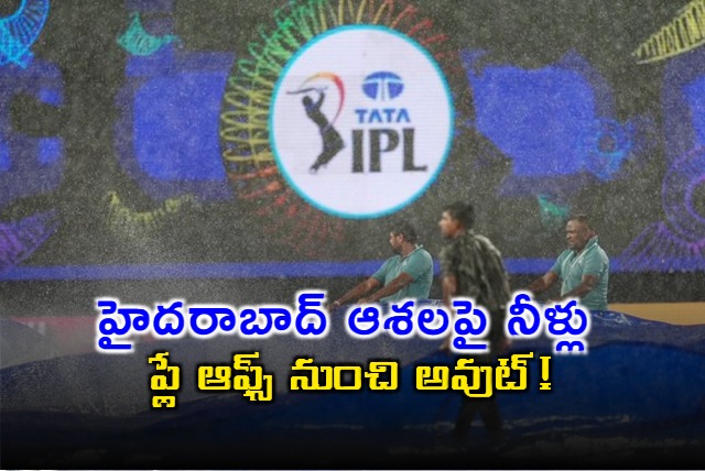 Sunrisers Hyderabad Out of IPL Playoffs After Rain Hit Match