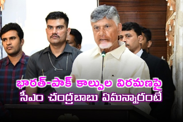Chandrababu Naidus Statement on India and Pakistan Ceasefire