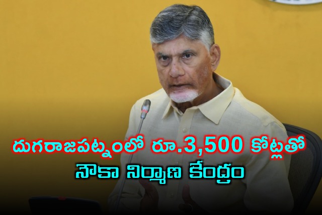 Rs 3500 Crore Shipbuilding Center in Duggarajapatnam with Central Aid CM Chandrababu