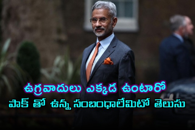 Jaishankar on Pakistan Terrorist Safe Havens